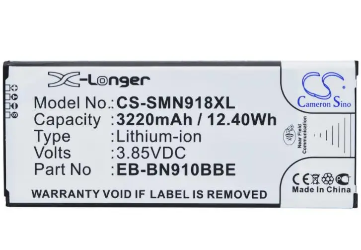 Cameron sino 3220 мА/ч, батарея для SAMSUNG Galaxy Note 4 SM-N910A N910C N910FD N910FQ N910H N910I N910K N910L N910M N910R4 N910S