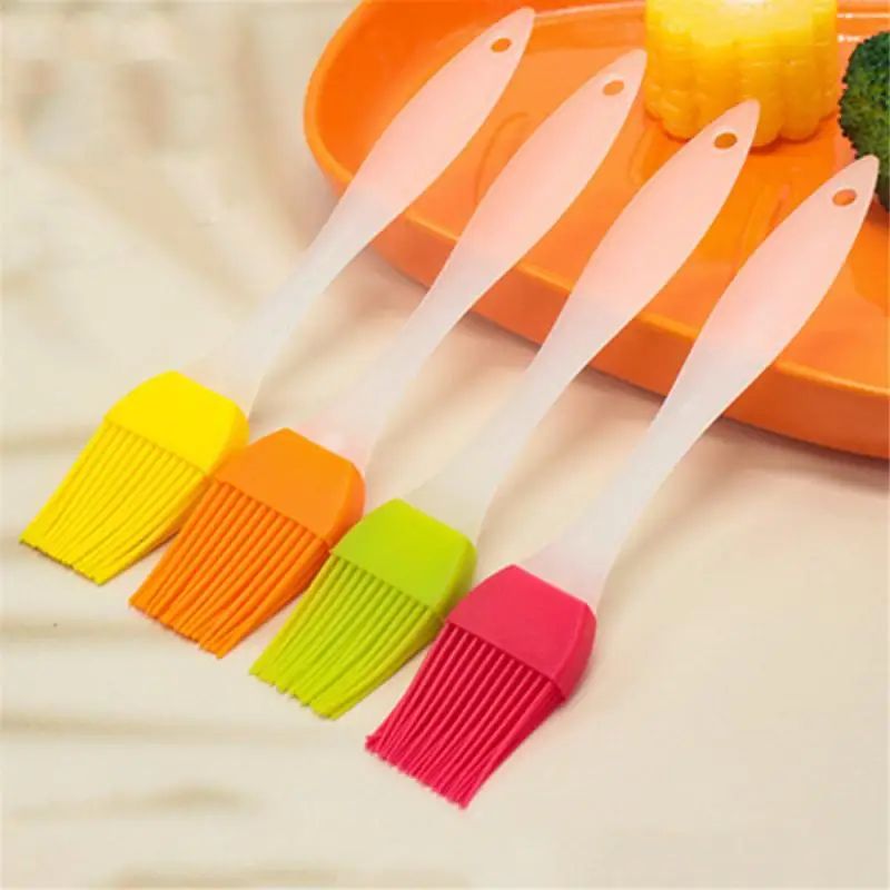 Silicone Spatula Barbeque Brush Cooking BBQ Heat Resistant Oil Condiment Brushes Bar Cake Baking Tools Kitchen Accessories