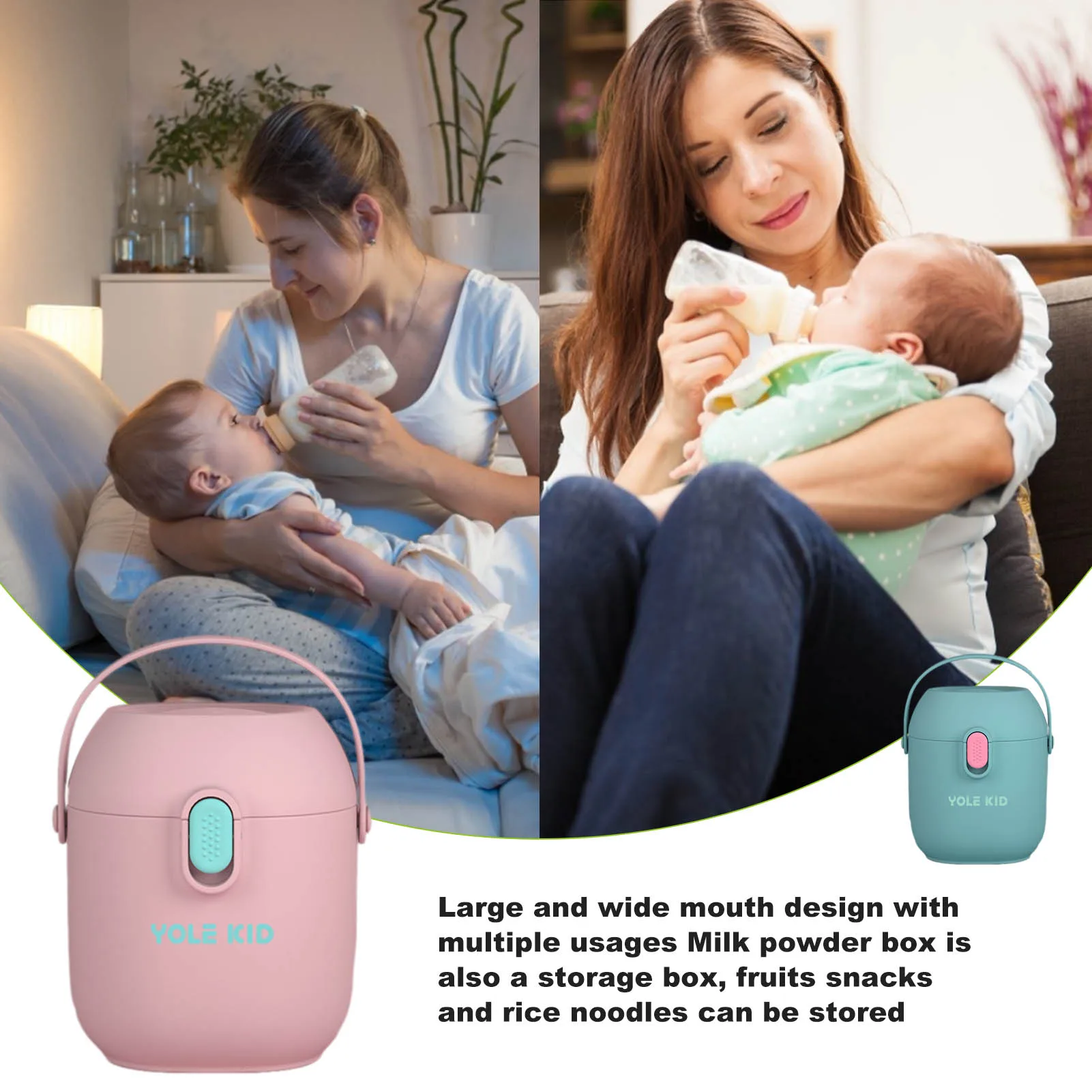1pc Portable Baby Food Rice Powder Sealed Can, Travel Mother & Baby  Supplies Milk Powder Storage Box, Infant & Toddler Snack Compartment  Organizer