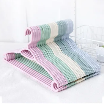 

1 PCS Color plastic hangers non-slip drying racks adult and children's hangers outdoor drying racks household storage hangers