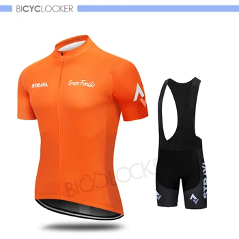 

2020 STRAVA Cycling Clothes Short Sleeve Jersey Set Men City Riding Sportswear Suit Road Bike Uninform Quick Dry Ropa Ciclismo