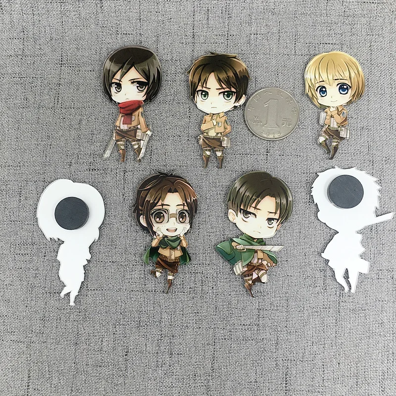 Attack on Titan anime action figure prefect quality acrylic fridge magnets home decoration classics gift