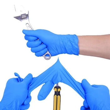 

10/50/100pcs Disposable Gloves Latex For Home Cleaning Medical/Food/Rubber/Garden Gloves Universal For Left And Right Hand Blue