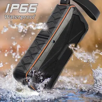 

Outdoor Portable Bluetooth Speaker IP66 waterproof wireless speaker built-in 4500mAh working12H with high power 8W dual speakers