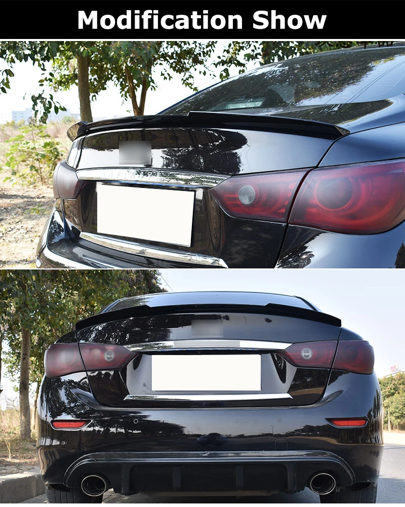 Q50 M4 Тип углеродного волокна задний спойлер багажник крыло для Infiniti Q50 Q50S