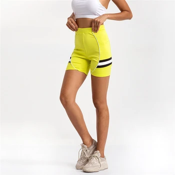 

2020 Package Hip High Waist Pants Fluorescence Panel Sports Tight Shorts