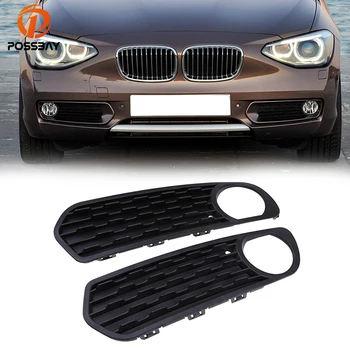 

POSSBAY Front Bumper Fog Light Lamp Trim Covers Grilles Grill for BMW 1-Series F20/F21 3 door & 5 door 2011-2015 Pre-facelift