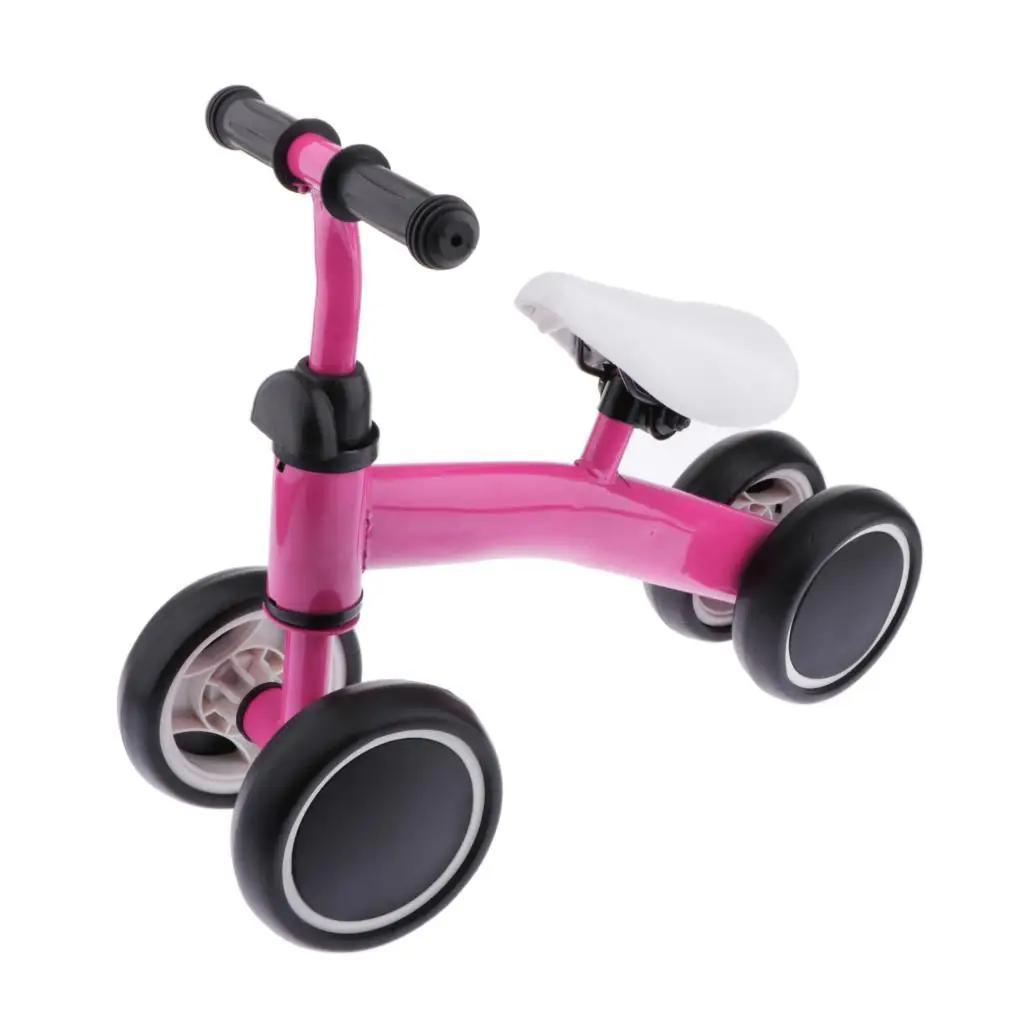Baby Balance Bike Kids Learn To Walk Toddler Walker Boy Girl 4 Wheels Push Bicycle Bikes Toys for 1-3 Yrars Old Children