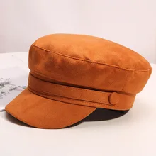 Женская бейсбольная кепка, шапки для женщин, зимняя восьмиугольная модная французская Шерстяная кепка Baker's Boy, кепка для женщин, черные уличные шапки