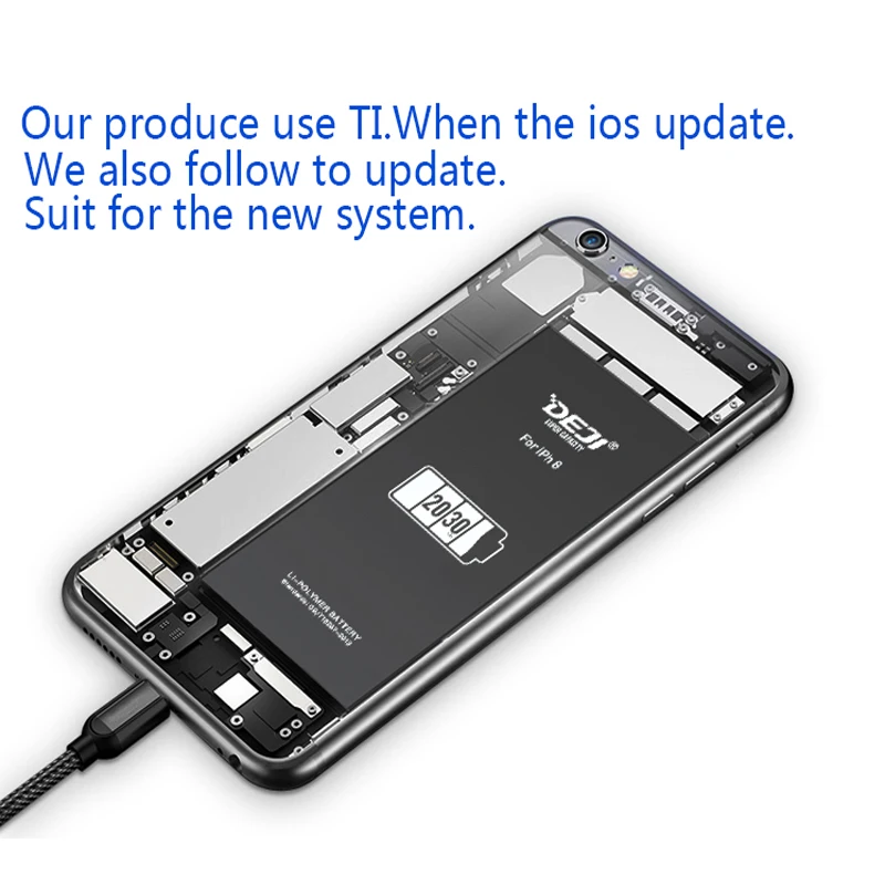 

DEJI for iphone 8 battery With Free Tools Kit Real High Capacity for iphone 8plus Batteries Replacement 0 Cycle