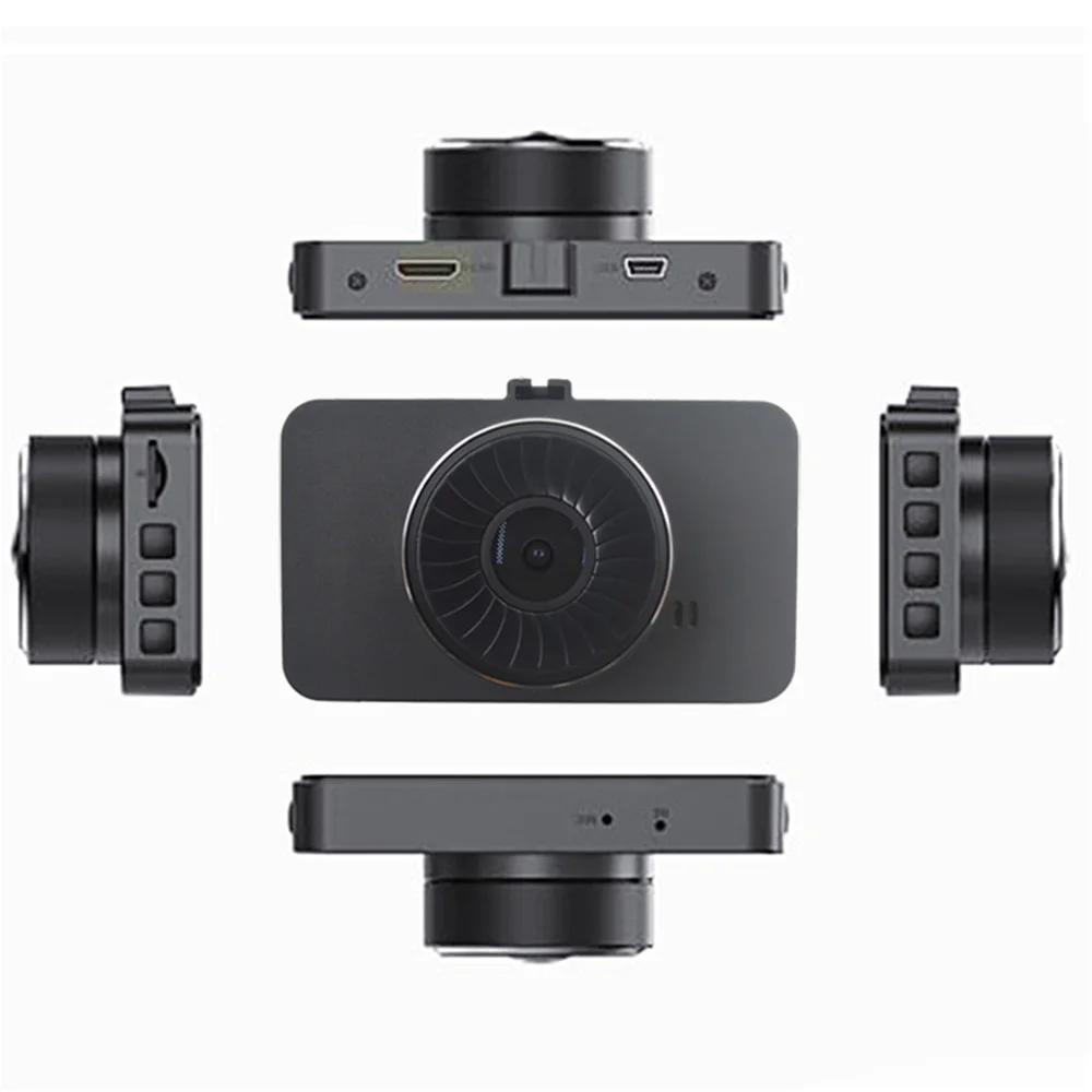 XIAOMI 3-дюймовый Full HD 1080P вождение автомобиля Регистраторы Dashcam Автомобильный видеорегистратор вождения Регистраторы 170 градусов Широкий формат с двумя объективами Автомобильный видеорегистратор