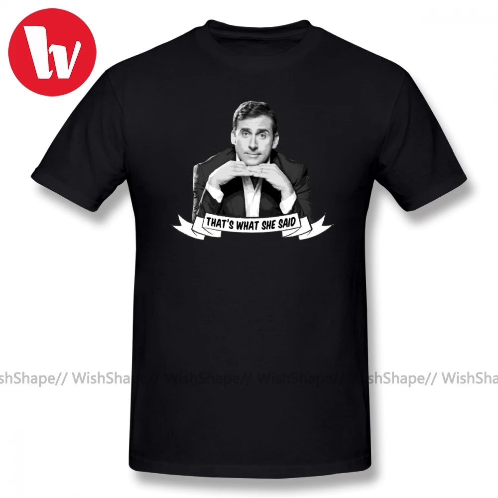 Мужская хлопковая футболка с 3d принтом Майкла Скотта уличная забавная летняя