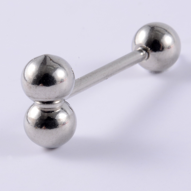 Surgical Steel Tongue Rings Punk Rock Style Hypoallergenic Piercing Tongue Nails Tongue Barbells Piercing Body Jewelry 14g
