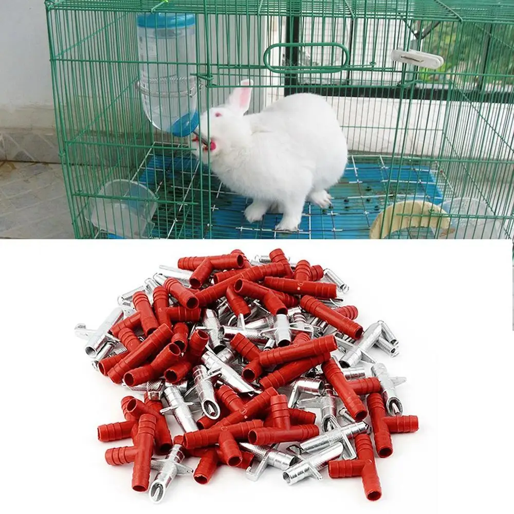 30pcs Rabbit Drinker Nipple Automatic Waterer Nipples font b Pet b font Feeder Waterer For Rabbit
