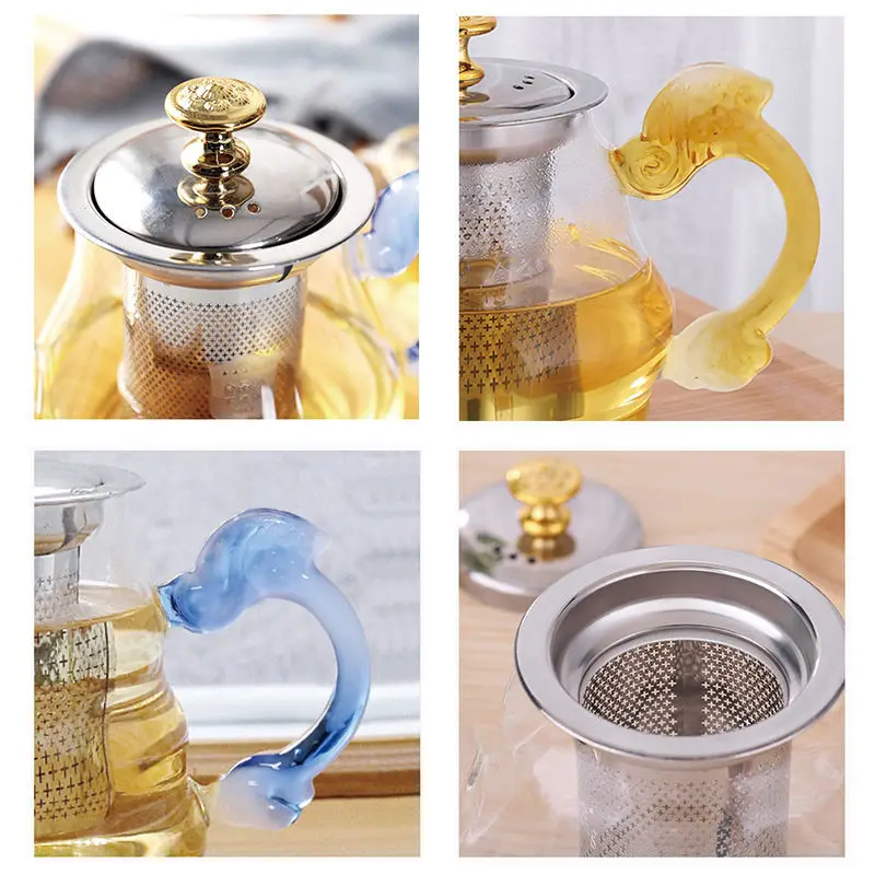 Стеклянный чайник термостойкая высокотемпературная чайная чашка чайный набор
