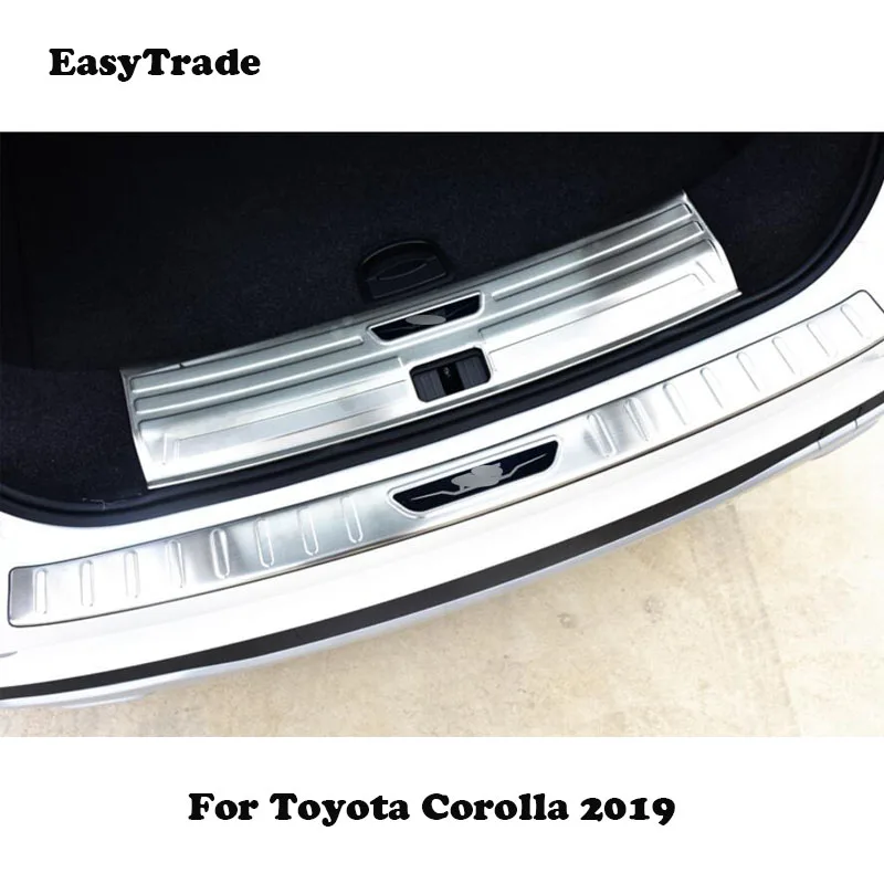 Аксессуары для Toyota Corolla 2019 защитная пластина заднего порога защита от