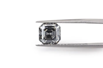

Starszuan 4ct grey 9*9mm asscher moissanite gemstone test positive moissanite high quality vvs for jewelry making
