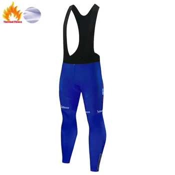 

2020 TEAM quickstep Men Long Cycling Pants Outdoor Bicycle Wear cullote ciclismo hombre winter thermal 20D Gel Pad Bike pants