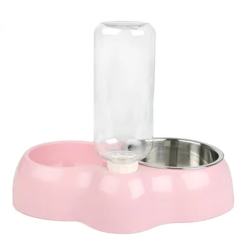 

Convenient Cat Dog Bowl Cup Saucer Pet Food Travel Stainless Steel Outdoor Puppy Practical Atmosphere Non-Slip Feeder Cute Pet