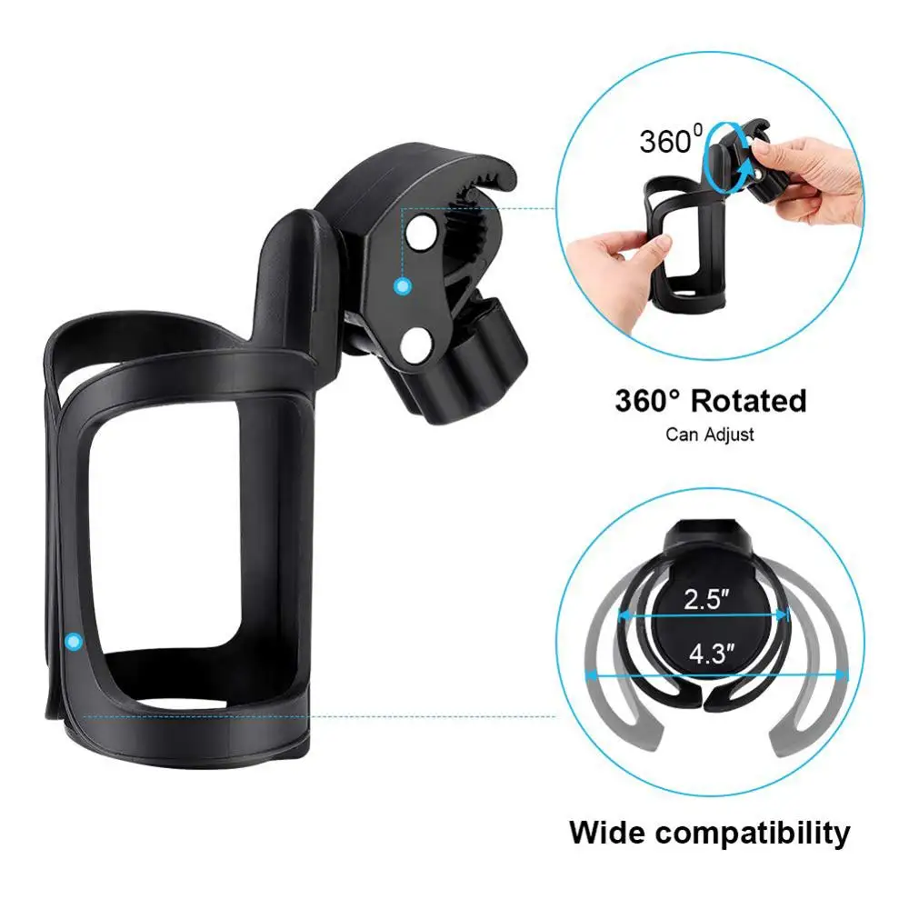 360° Rotation Bike Bicycle Cycling Water Bottle Cage Mount Drink Cup Holder UK 