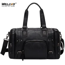 Мужская кожаная дорожная сумка, большие спортивные сумки, бизнес большие сумки для фитнеса, сумка на выходные, сумка для багажа, сумка на плечо XA5C