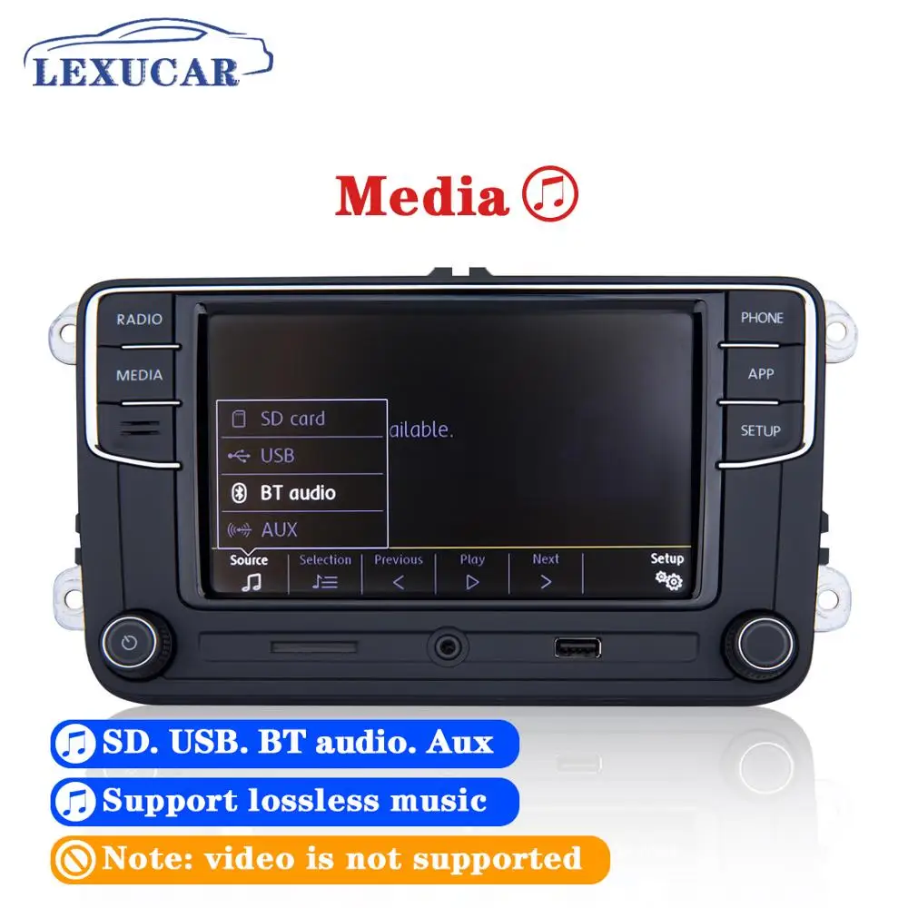 LEXUCAR RCD330 Plus Desay Car Radio Carplay 1GB RAM RCD330G 6RD035187B For VW Golf 5 6 Jetta CC MK6 MK5 Passat B6 B7 Tiguan 187B