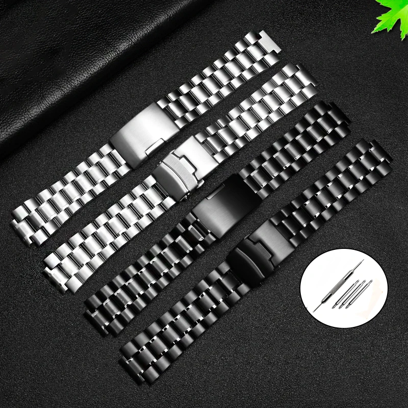 Pulseira de Relógio de para G-shock Gst-b200 Gst-b200d Series Pulseira de Relógio Masculina 24x16 mm Lug End Prata Pulseira Preta Aço Inoxidável - Image 3