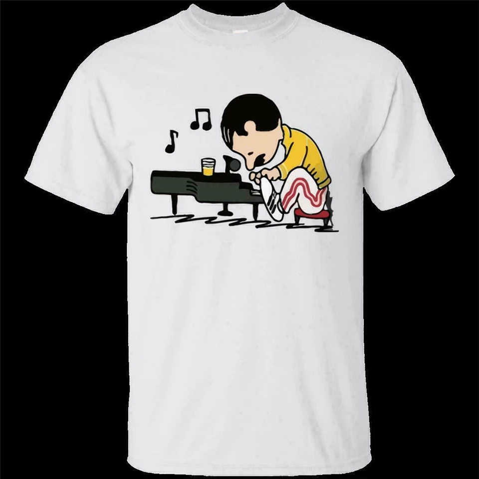 Queenuts Queen'S Freddie Mercury В Стиле Арахис Мужская футболка серая S-3Xl классические