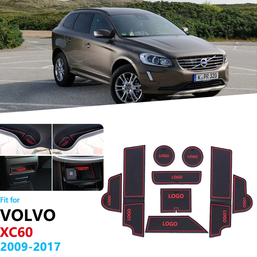 Противоскользящий резиновый подстаканник для VOLVO XC60 2009 2010 2011 2012 2013 2014 2015 2016 2017 Coaster