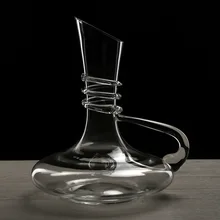 Бессвинцовый кристалл графин Премиум Черная Ручка графин винный Декантер для красного вина Ресторан домашний бар кафе