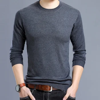 

autumn winter sweater men's clothing round neck long-sleeved Knitted sweaters 1165