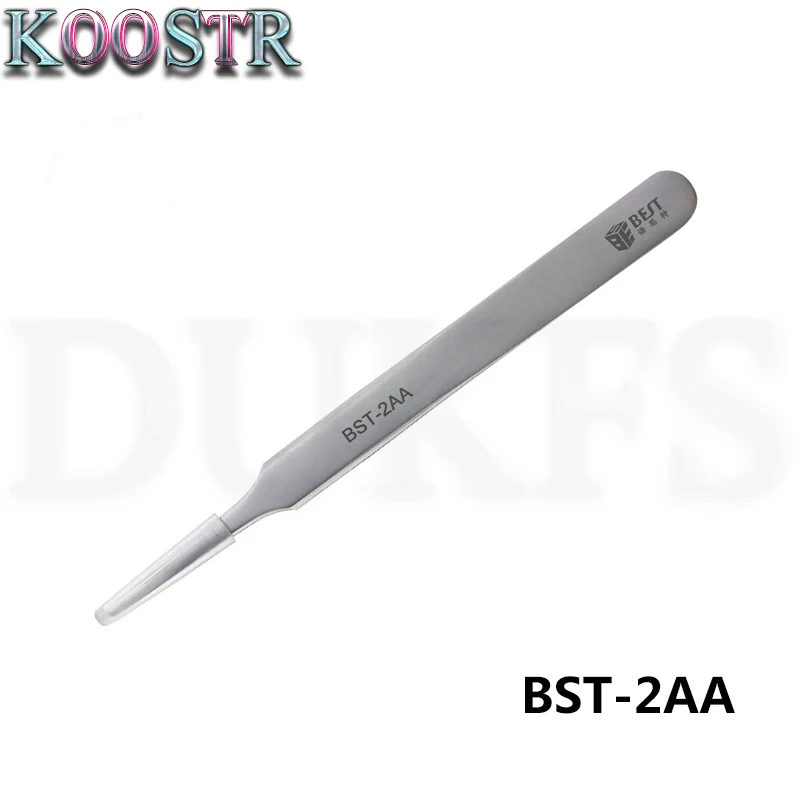 High-quality BEST-2AA portable precision flat mouth Anti-magnetic tweezers heat-resistant PCB repair tool | Инструменты
