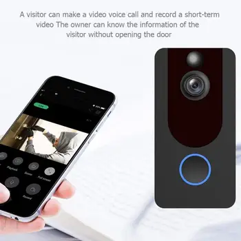 

Smart Camera 1080P Doorbell Camera IR Alarm Wireless Security Camera Smart Life For Home Security WiFi Remote Monitoring Alarm