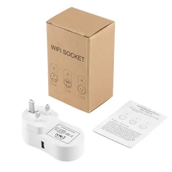 

ICOCO Smart WiFi Socket Wireless Remote Control Socket with USB Charger Timing Power Plug Socket for Home Electrical Devices