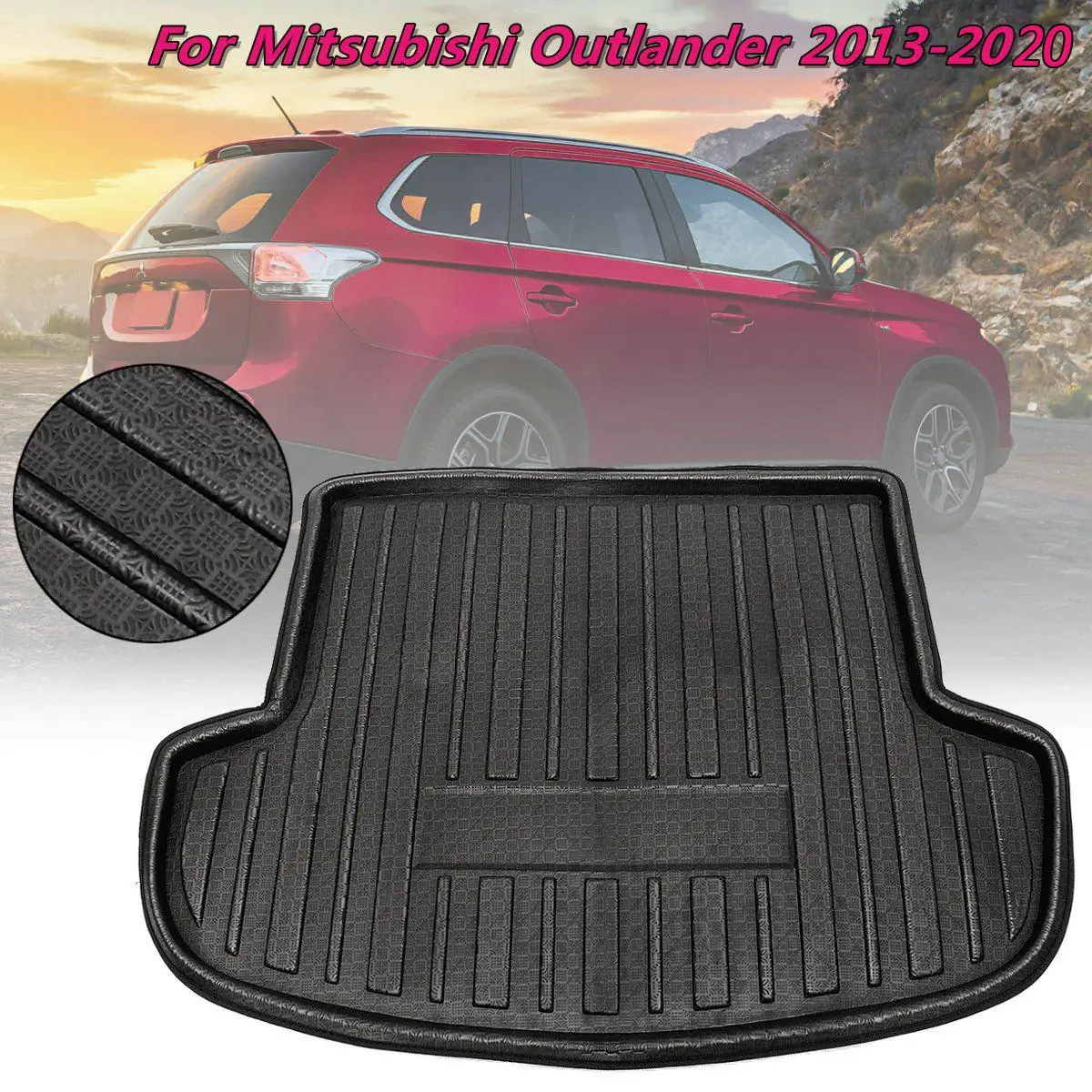 1 шт. коврик для багажника Mitsubishi Outlander 2013 2014 2016 2017 2018 2019 2020| |