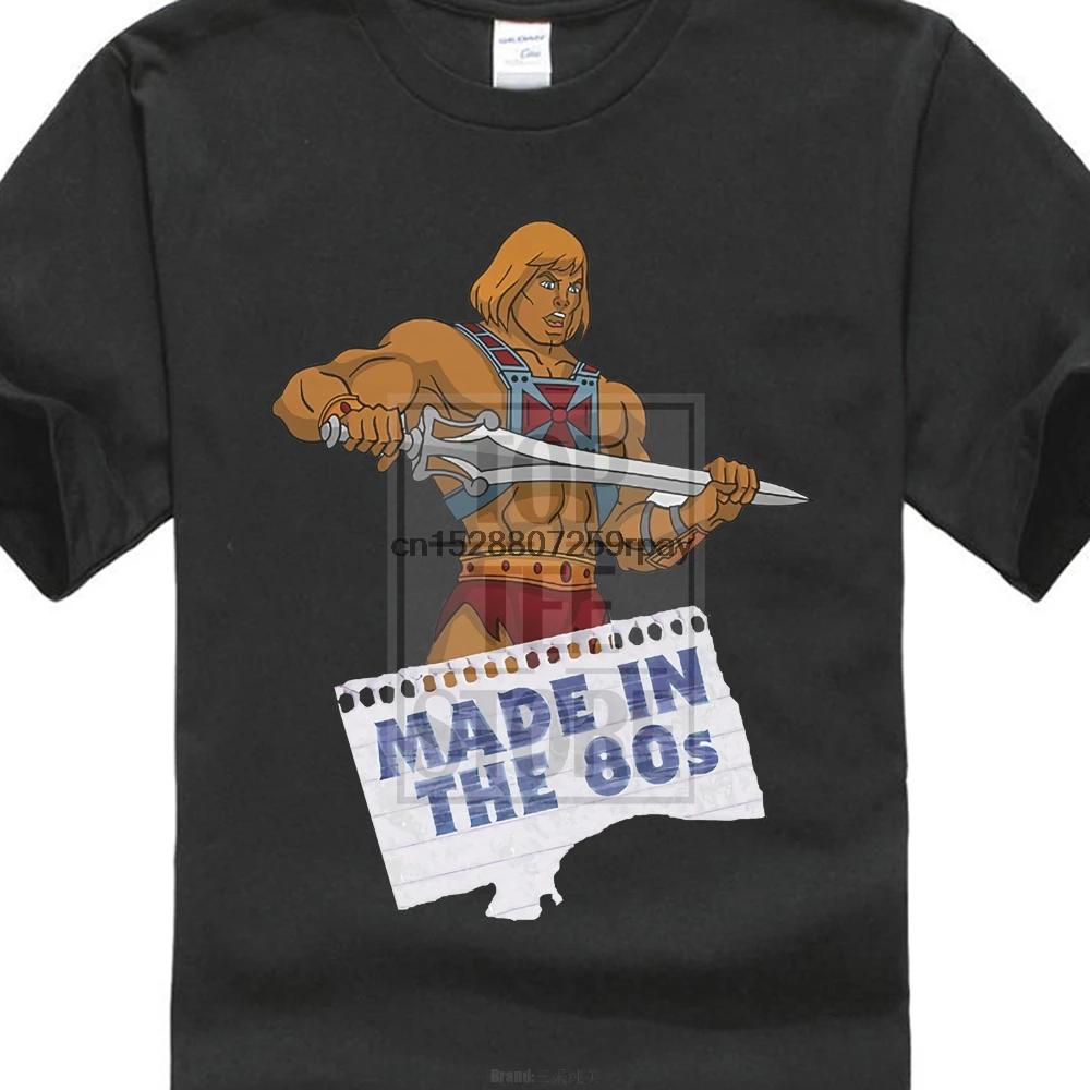 He Man T Shirt Top Made In The 80 S Retro Vintage Cartoon Cult Birthday Present |
