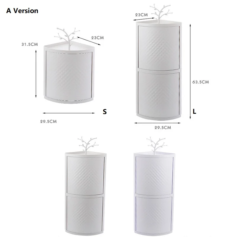 WBBOOMING Ванная комната 90 градусов угловой органайзер для макияжа пластиковый вращающийся для ванной многофункциональный Пробивка стеллаж для хранения