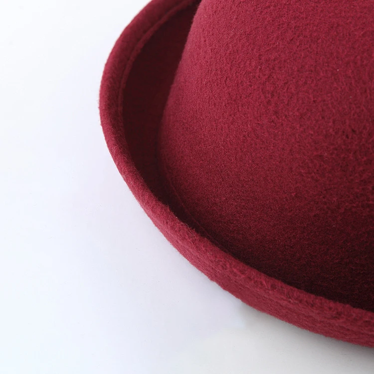 Женские шляпы Fedoras, Осень-зима, модная теплая шерстяная фетровая Ретро винтажная Кепка с животными, не деформированная Кепка Fedoras s для женщин