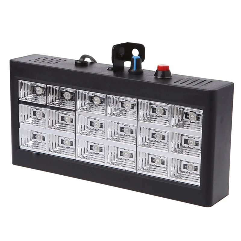 

HHO-Sound Music Control 18W Rgb Led Stage Effect Lighting Dj Party Show Strobe Disco Light 220V Ac 110V (Eu Plug)