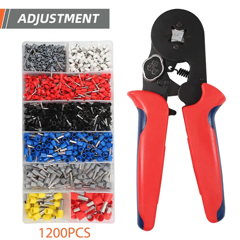 

NEW HSC8 6-4+ 1200 self-adjusting Terminal Crimping Pliers Wire Stripper Crimper Ferrule crimping tool Pliers Set Terminals Kit