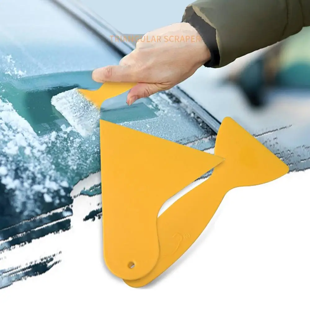 New Car Film Tools Yellow Scraper Plastic Light Triangle Glass Window Mobile Phone Small | Автомобили и мотоциклы
