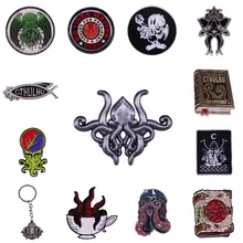 

Excellent Quality Octopus Tentacles Fiction Game Metal Enamel Pins Badge Lapel Shirt Backpack Hat Brooches Jewelry Gift For Fans