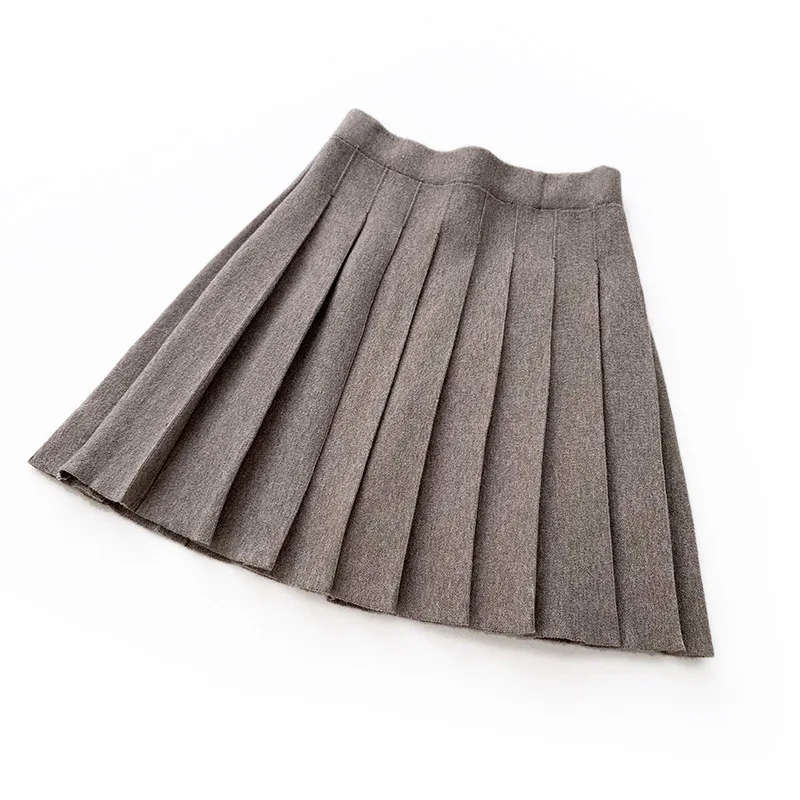 Качественное осенне-зимнее Новое поступление плиссированная юбка в европейском и американском стиле Элегантная Модная плотная мини-юбка - Цвет: Хаки