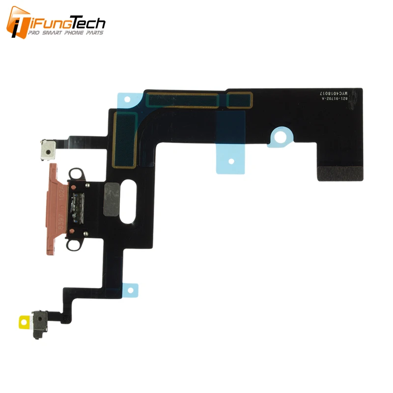 For iPhone XR Charger Charging USB Port Dock Connector Flex Cable With Microphone And Headphone Audio Jack Ribbon