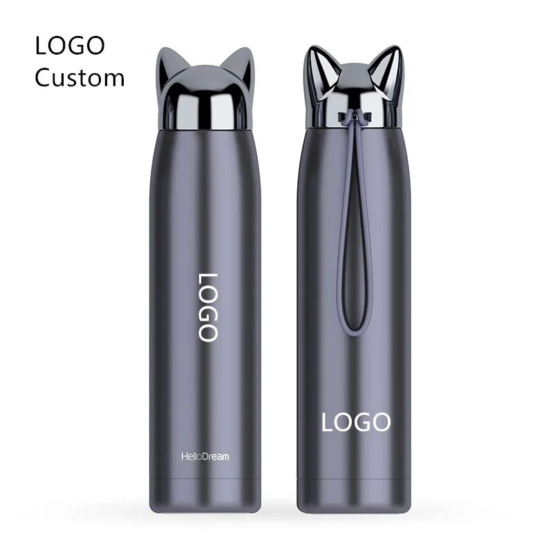 

Logo Custom 320ML Stainless Steel Double Wall Thermos Vacuum Insulated Flasks Coffee Drinkware Water Bottles Cartoon Cup