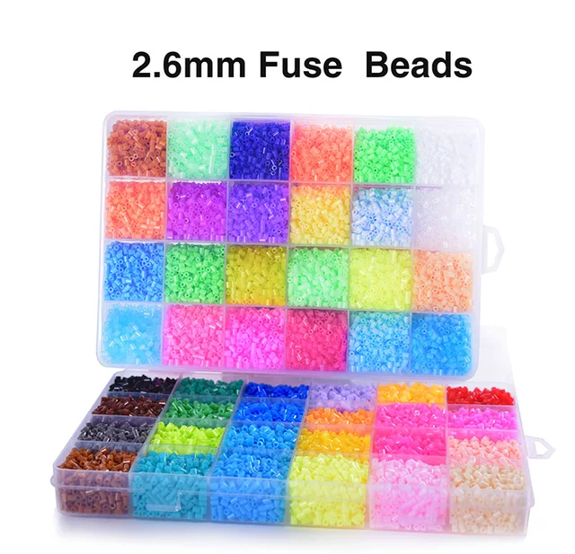 OUYANKA 6300 Cuentas para Planchar 5 mm Cuentas de Hierro Fusibles 24  Colores Hama Beads Kit Completo con Papel de Planchar ara DIY Manualidad  Regalo de Cumpleaños Fiesta Niños (YF-02345) : 