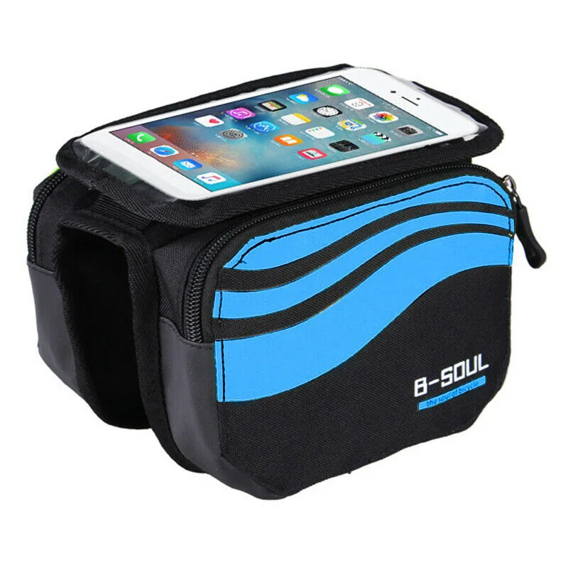Perfect Bicycle Mountain Bike Upper Tube Bag Saddle Bag Touch Screen Mobile Phone Bag Waterproof 16 * 4 * 11.5cm 8 Perfect Bicycle Mountain Bike Upper Tube Bag Saddle Bag Touch Screen Mobile Phone Bag Waterproof 16 * 4 * 11.5cm 8