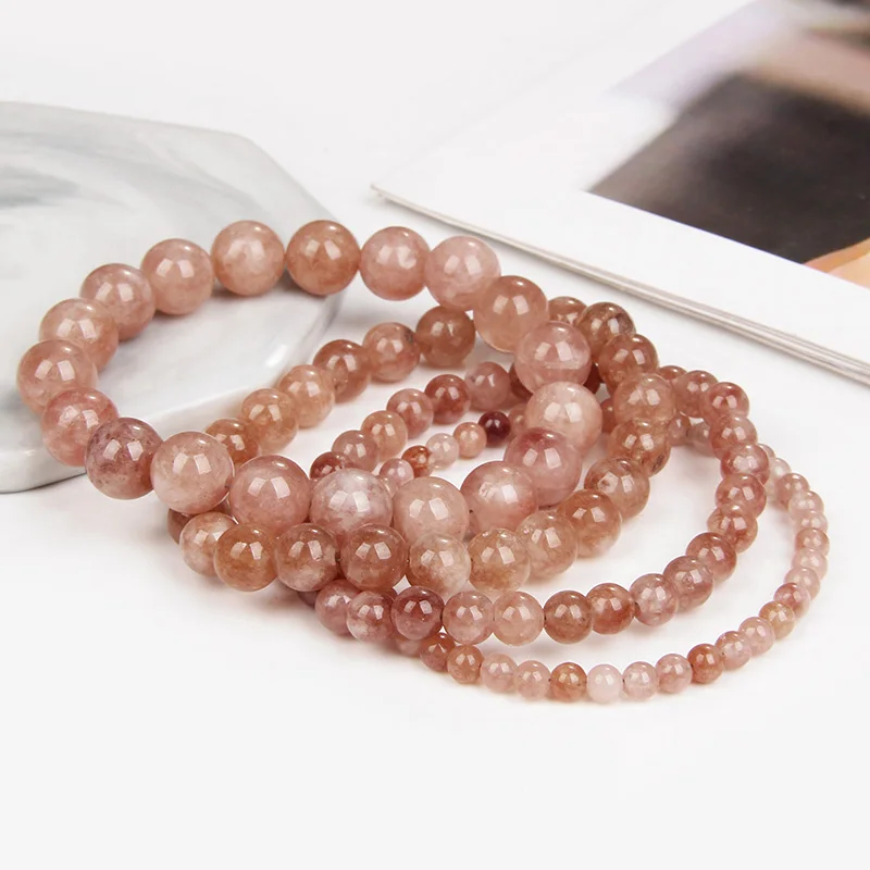 1 pièce 4 6 8 10 MM Agates naturelles pierre de gemme Bracelet perlé bijoux femmes hommes fête ami amoureux Bracelets de guérison cadeaux vente en gros