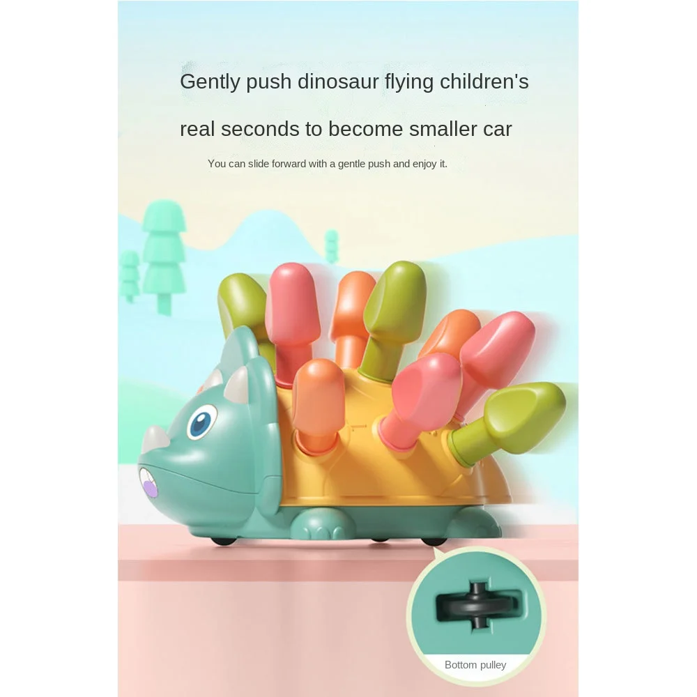 DIY Slide Insert Dinosaur Toy Training Baby Educational Early Education Toy Childrens Gift Toy 3