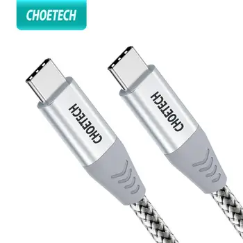 

CHOETECH USB Type C to USB C Cable for Samsung S10 S9 S8 Note 10 9 20V 3A 60W Fast Charger USB C Cable for Macbook Pro USB Cord